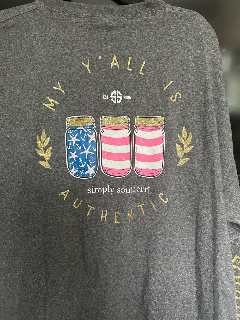 Simply Southern Gray Graphic Tee